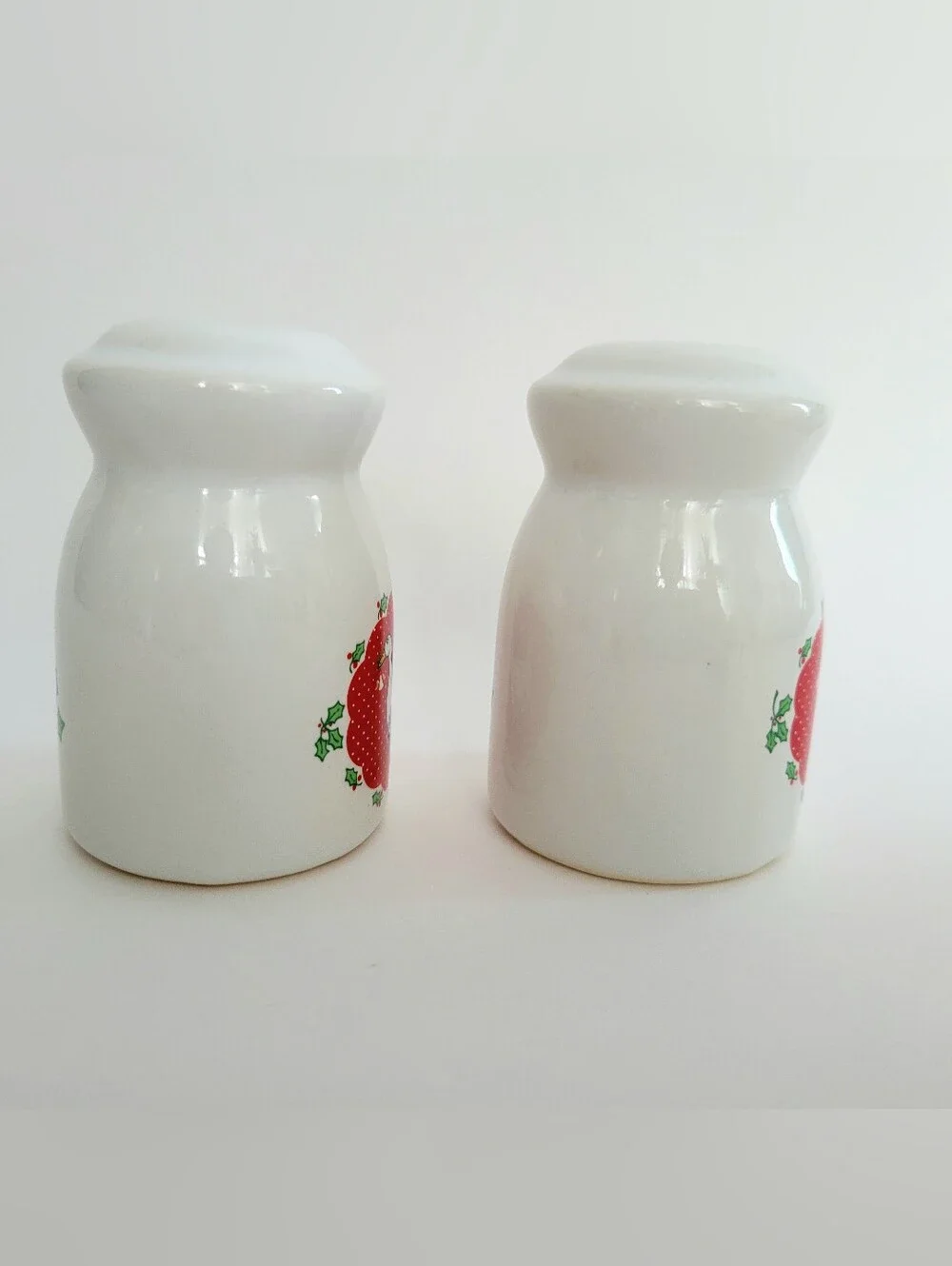 Vintage Goose Salt & Pepper Vermillion Stoneware Christmas Cottagecore Country